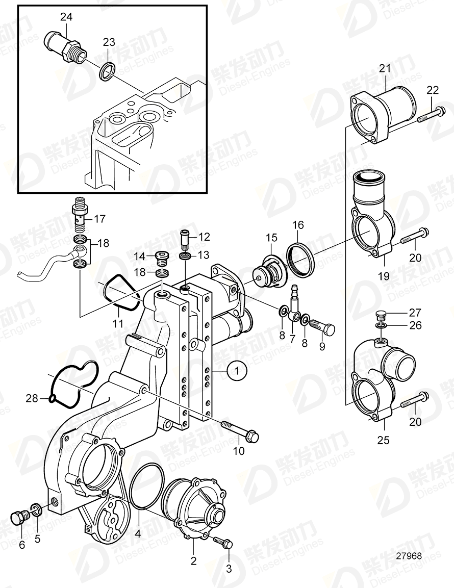 VOLVO Plug 20508662 Drawing